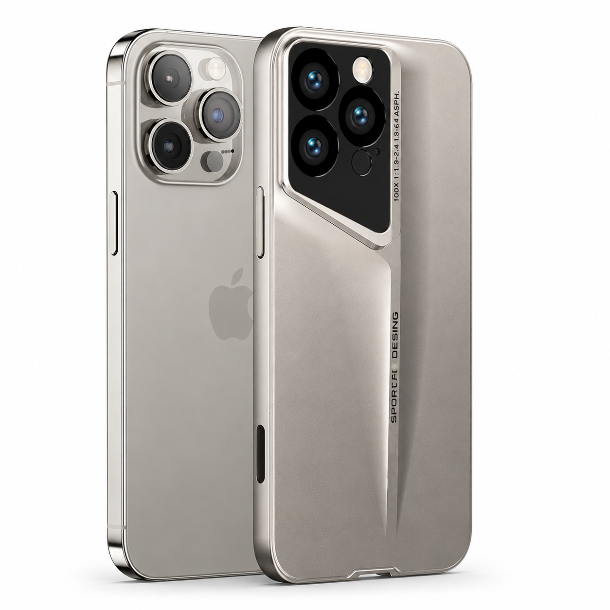 Premium iPhone Case Camera Lens Protection Shockproof Protective Cover Ultra Thin Titanium Style Anti Fingerprint Non Slip Design