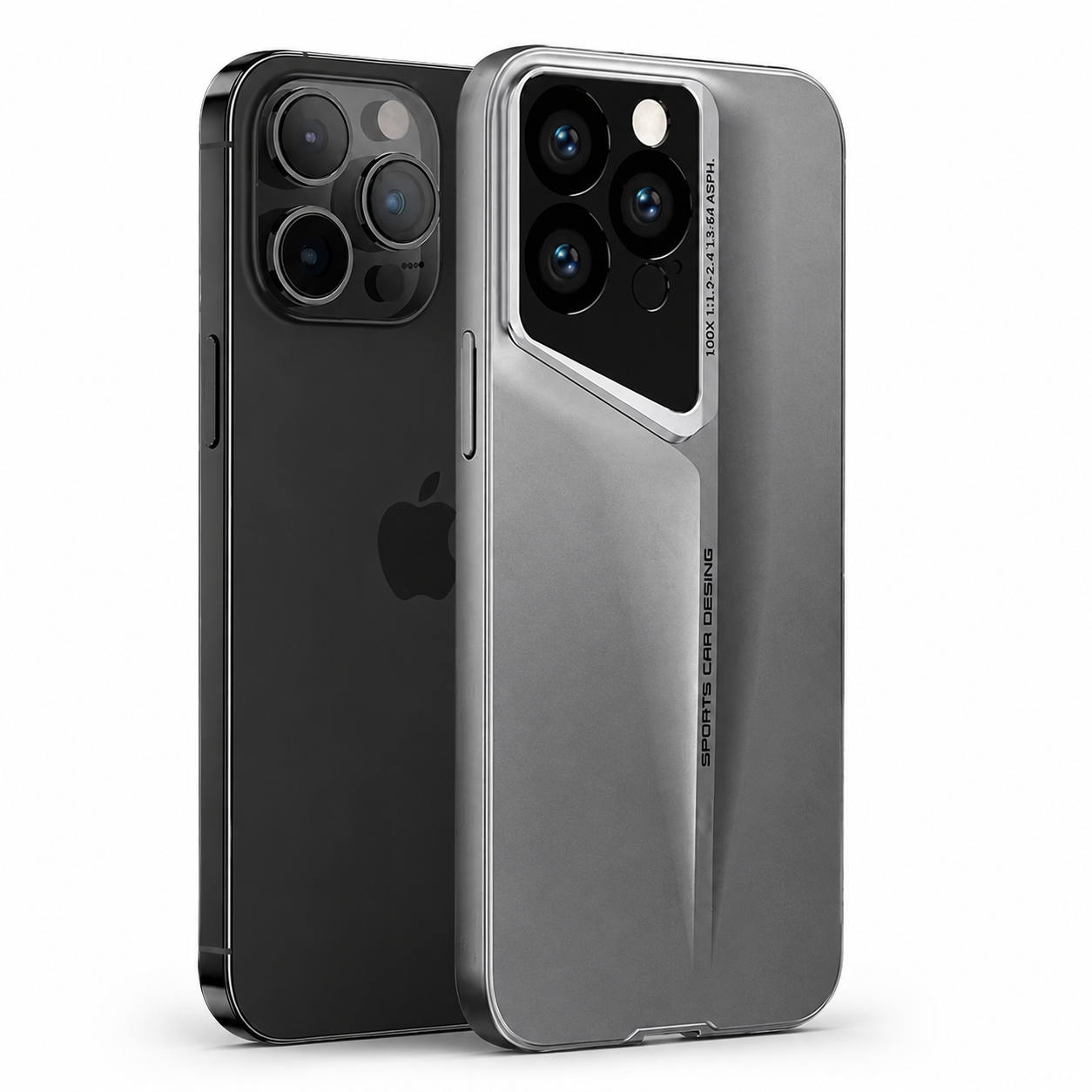 Premium iPhone Case Camera Lens Protection Shockproof Protective Cover Ultra Thin Titanium Style Anti Fingerprint Non Slip Design