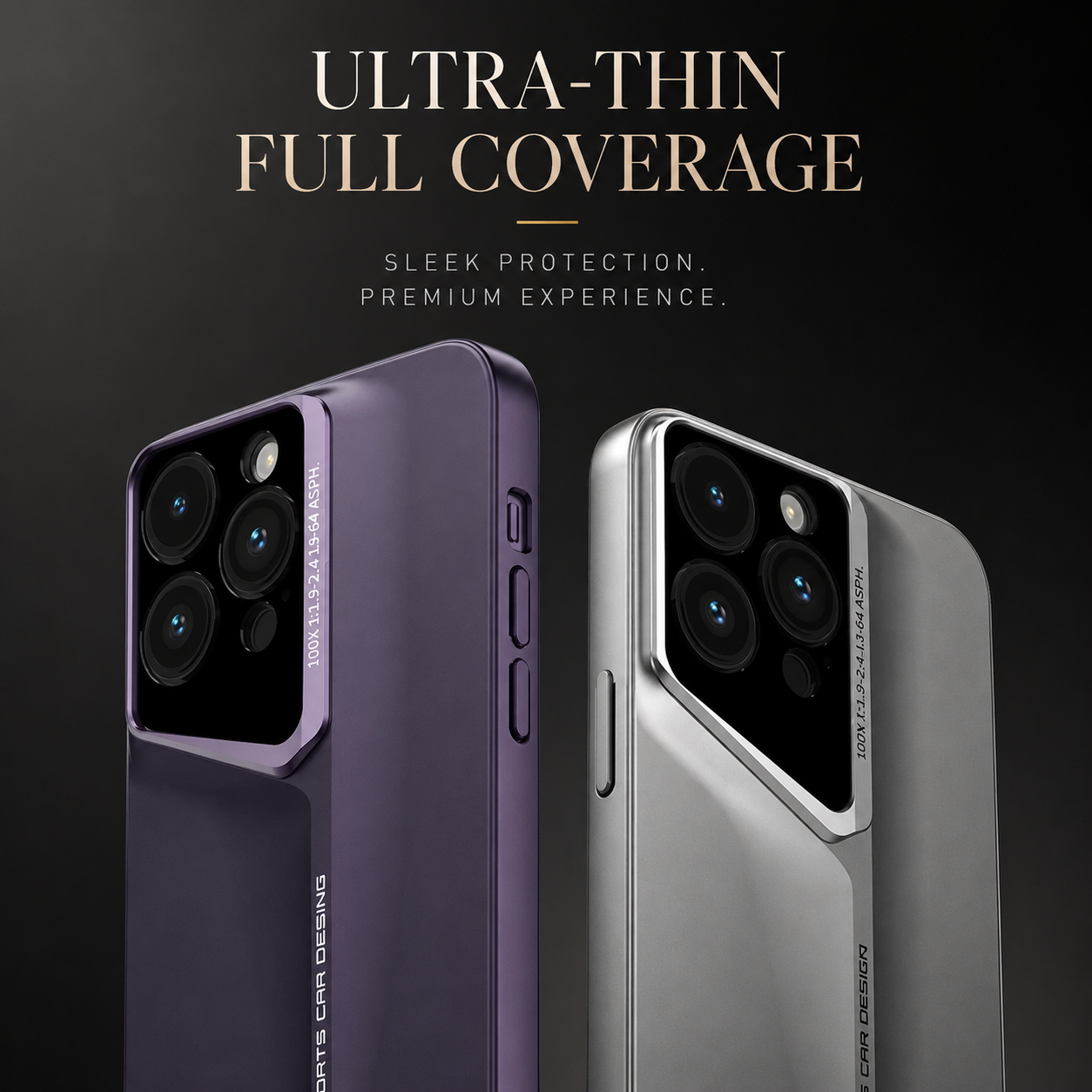 Premium iPhone Case Camera Lens Protection Shockproof Protective Cover Ultra Thin Titanium Style Anti Fingerprint Non Slip Design