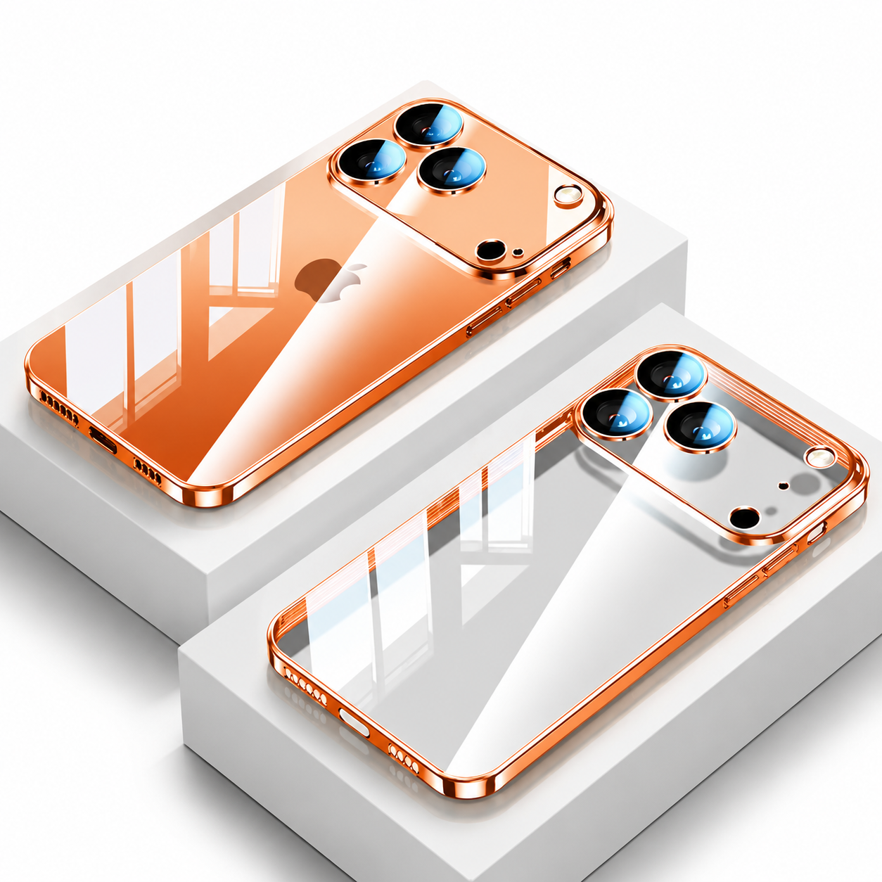 Premium iPhone Case Camera Lens Protection Shockproof Protective Cover Ultra Thin Transparent TPU Anti Fingerprint Scratch Resistant Design