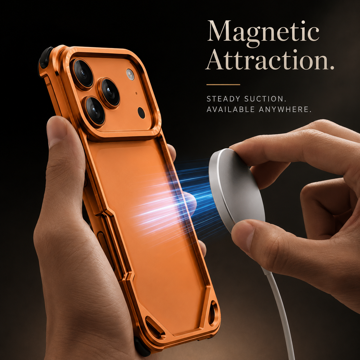 Premium iPhone Case Camera Lens Protection Ultra Thin Metal Frame Bumper Shockproof Cover Wireless Charging Compatible Half Wrapped Design