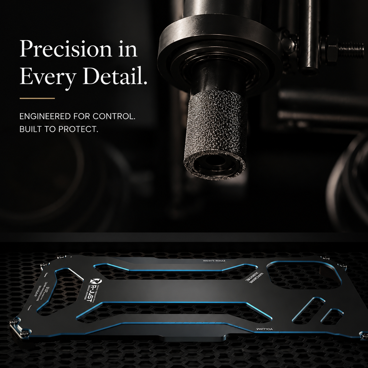 Premium iPhone Case Camera Lens Protection with Aluminum Metal Construction, Shockproof Design, Anti Scratch Surface, Anti Fingerprint Non Slip Finish