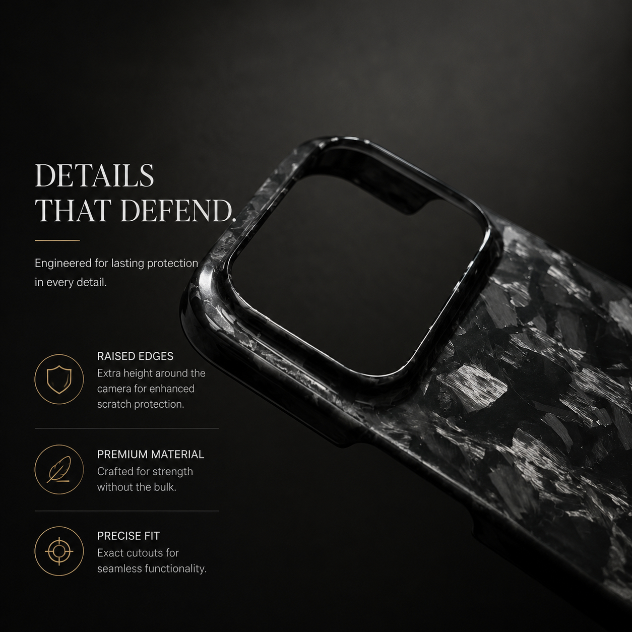 Premium iPhone Case Carbon Fiber Cover Shockproof Anti Fingerprint Non Slip Grip Ultra Thin Lightweight Durable Protective Case Business Design