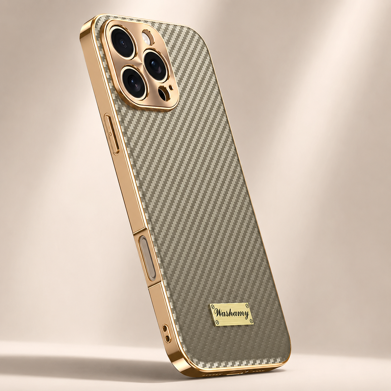 Premium iPhone Case Carbon Fiber Textured Leather Protective Cover Camera Lens Protection Shockproof Slim Fit Durable Design