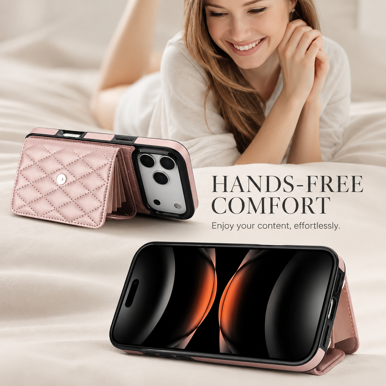 Premium iPhone Case Crossbody Leather Wallet Cover with Card Storage, Coin Pocket, Shockproof Protection, Hands Free Carry and Secure Everyday Convenience