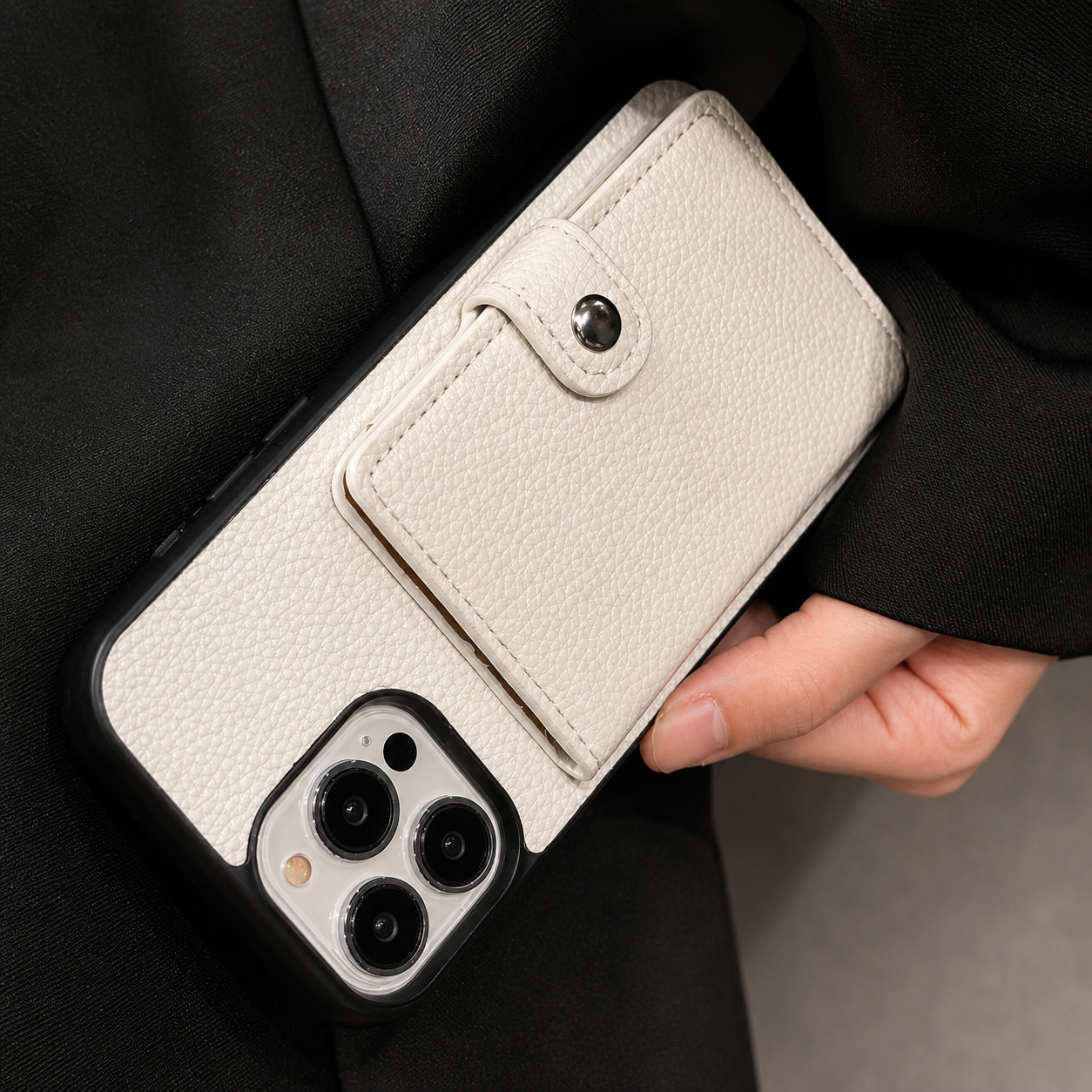 Premium iPhone Case Crossbody Wallet Cover Card Holder Coin Pocket RFID Protection Magnetic Closure Shoulder Strap Shockproof Slim Design