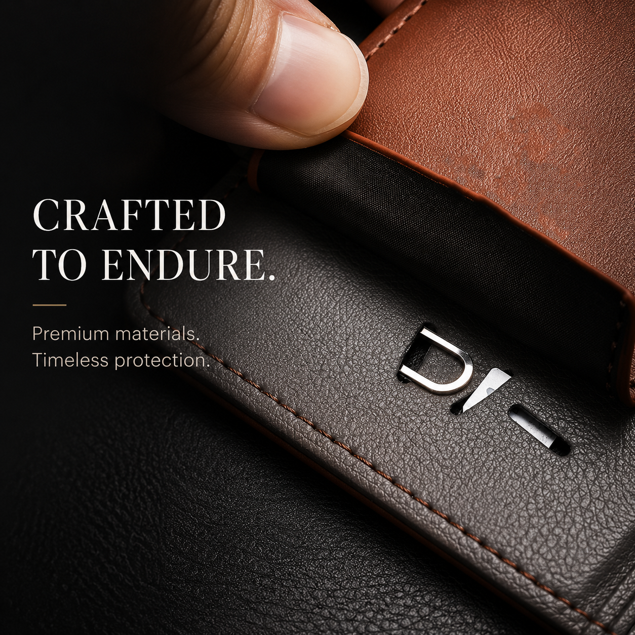 Premium iPhone Case Flip Wallet MagSafe Compatible Genuine Leather Magnetic Closure Card Holder Shockproof Protective Cover Camera Lens Protection Slim Design