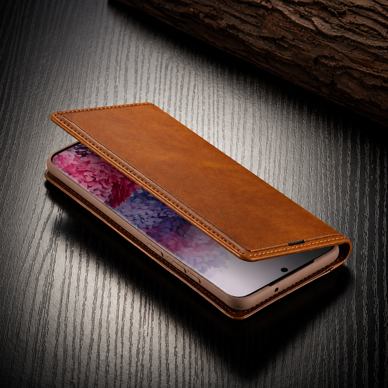 Premium iPhone Case Flip Wallet MagSafe Compatible Genuine Leather Magnetic Closure Card Holder Shockproof Protective Cover Camera Lens Protection Slim Design