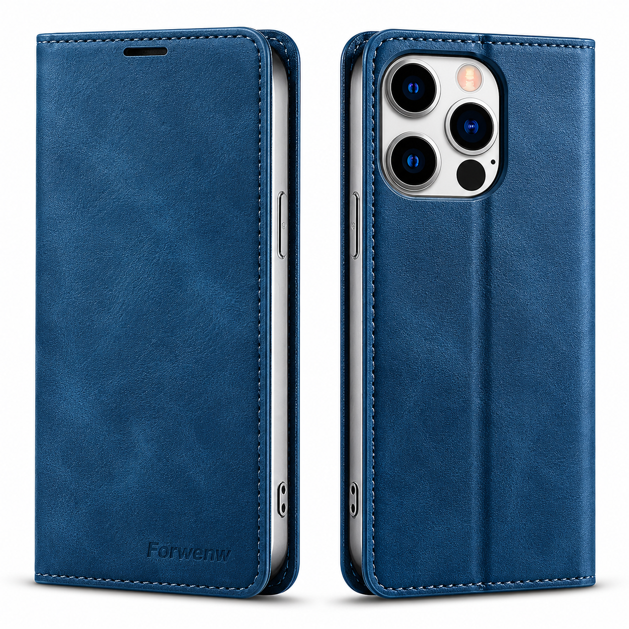 Premium iPhone Case Flip Wallet MagSafe Compatible Leather Card Holder Magnetic Closure Shockproof Protective Cover Camera Lens Protection Stand Function
