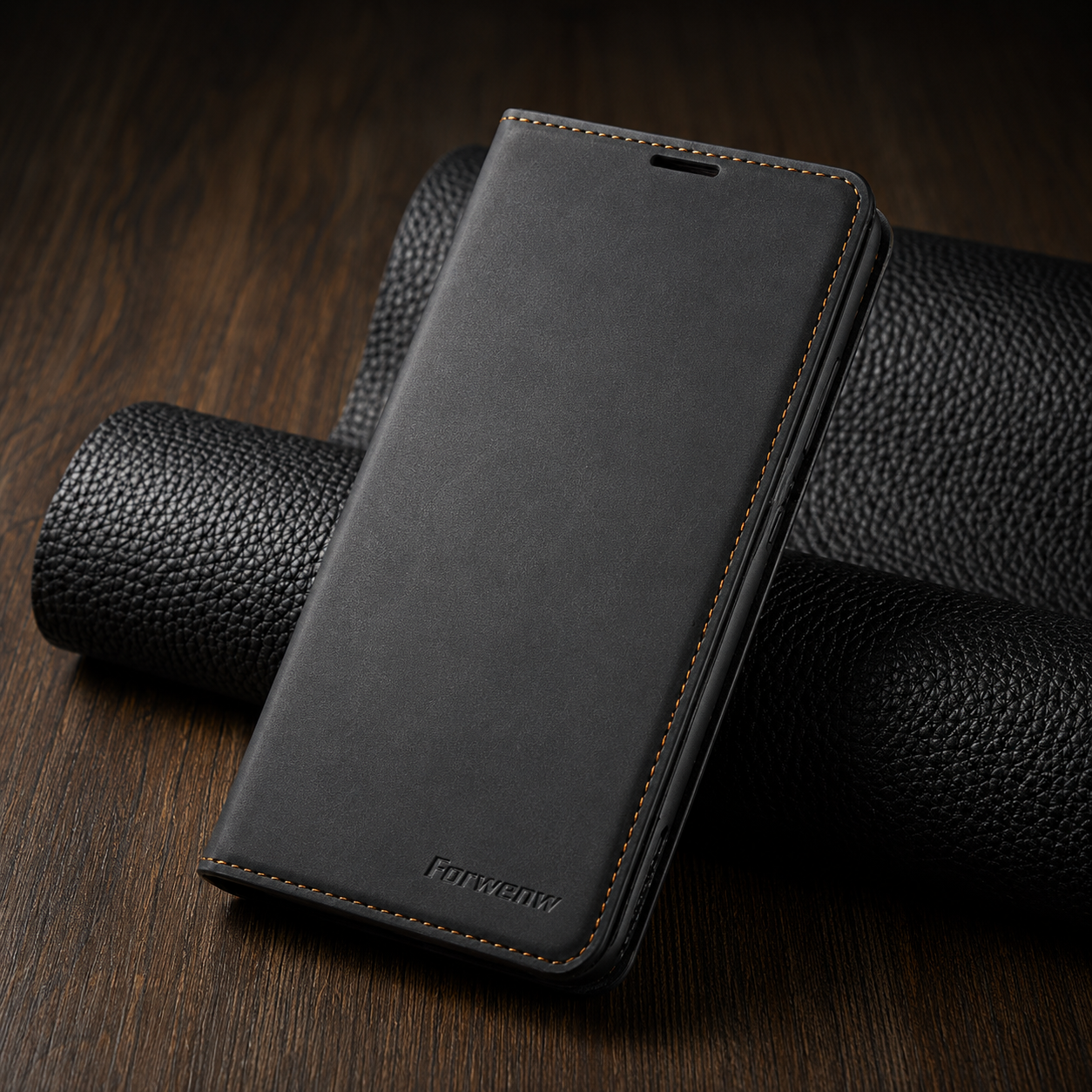 Premium iPhone Case Flip Wallet MagSafe Compatible Leather Card Holder Magnetic Closure Shockproof Protective Cover Camera Lens Protection Stand Function