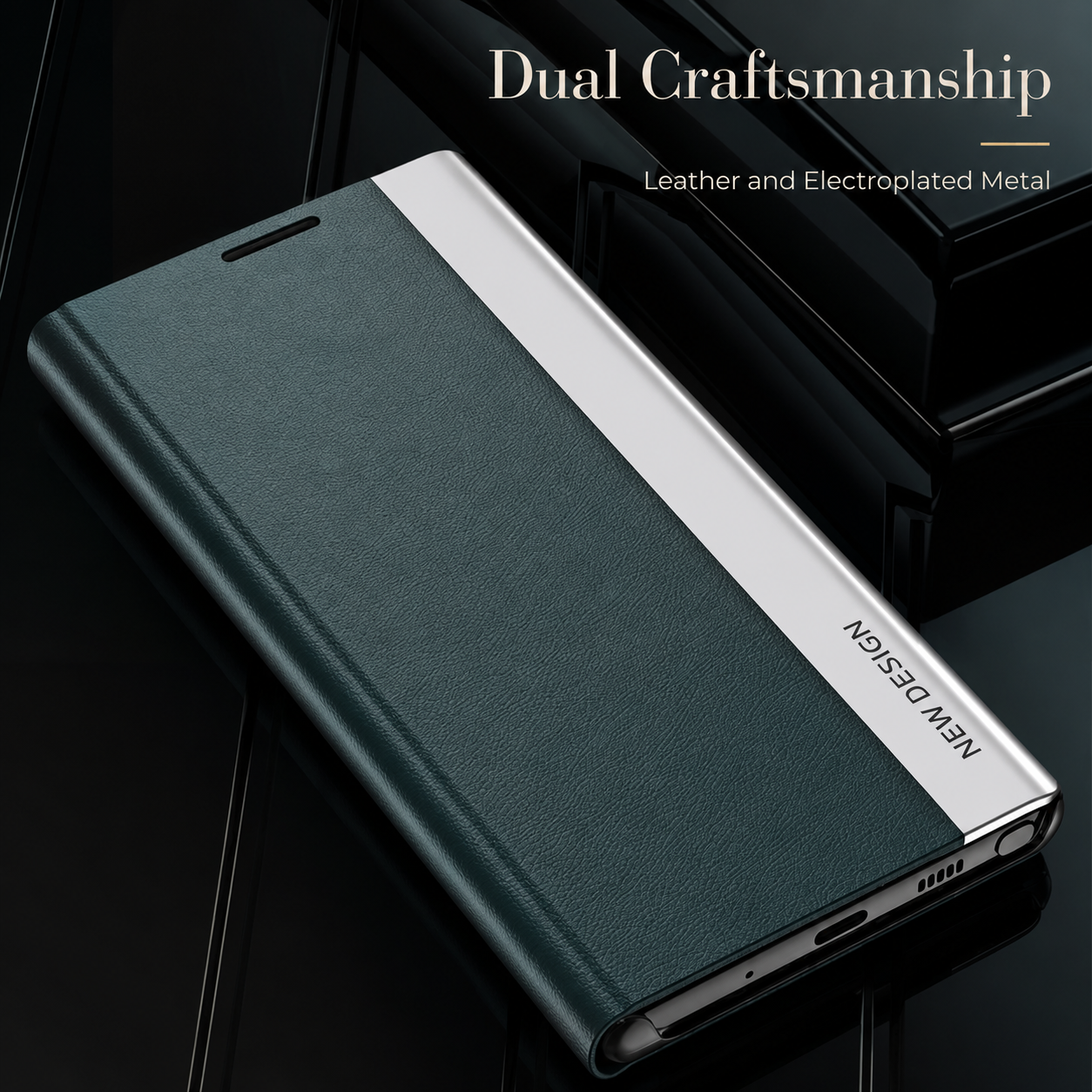 Premium iPhone Case Flip Wallet MagSafe Compatible Magnetic Protective Cover Card Holder Stand Function Screen Protection Shockproof Slim Design