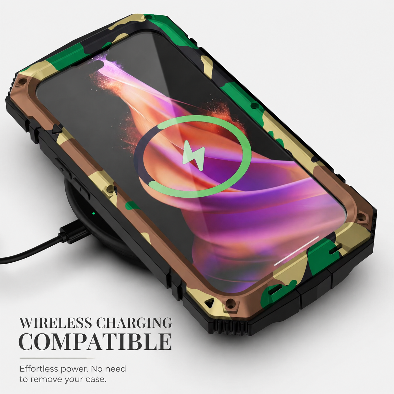 Premium iPhone Case Full Body Armor Design with Built In Screen Guard, Camera Lens Protection, Heavy Duty Shockproof Rugged Construction and Secure Grip