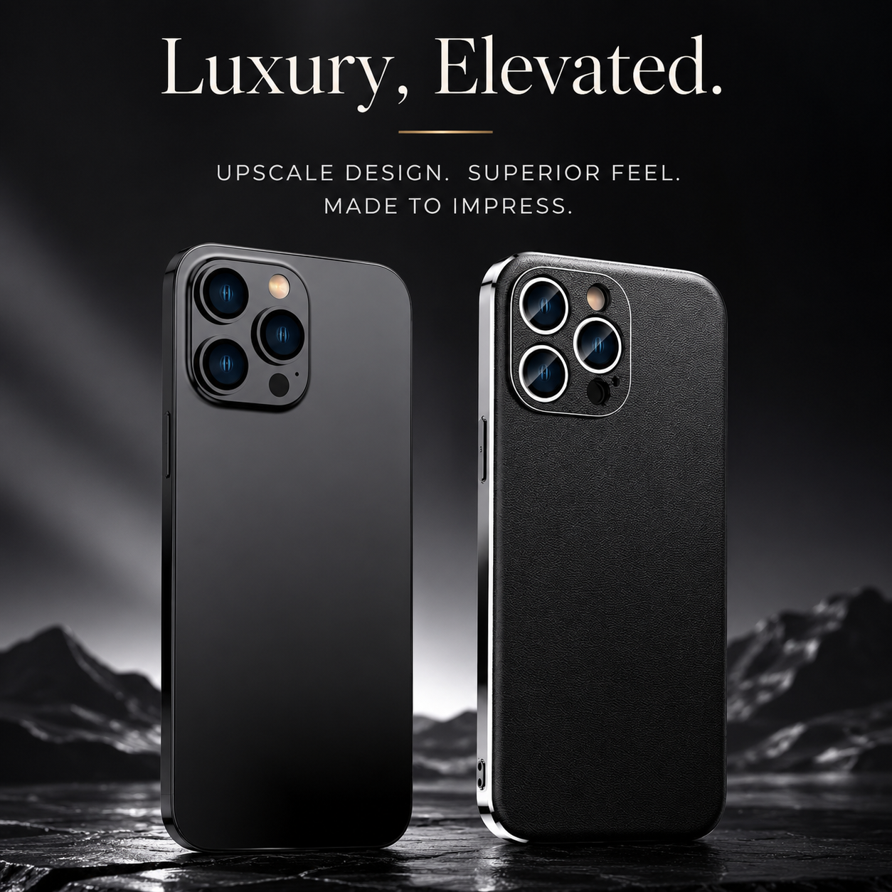 Premium iPhone Case Genuine Cowhide Leather Protective Cover Plating Frame Full Camera Lens Guard Shockproof TPU Edge Scratch Resistant Texture