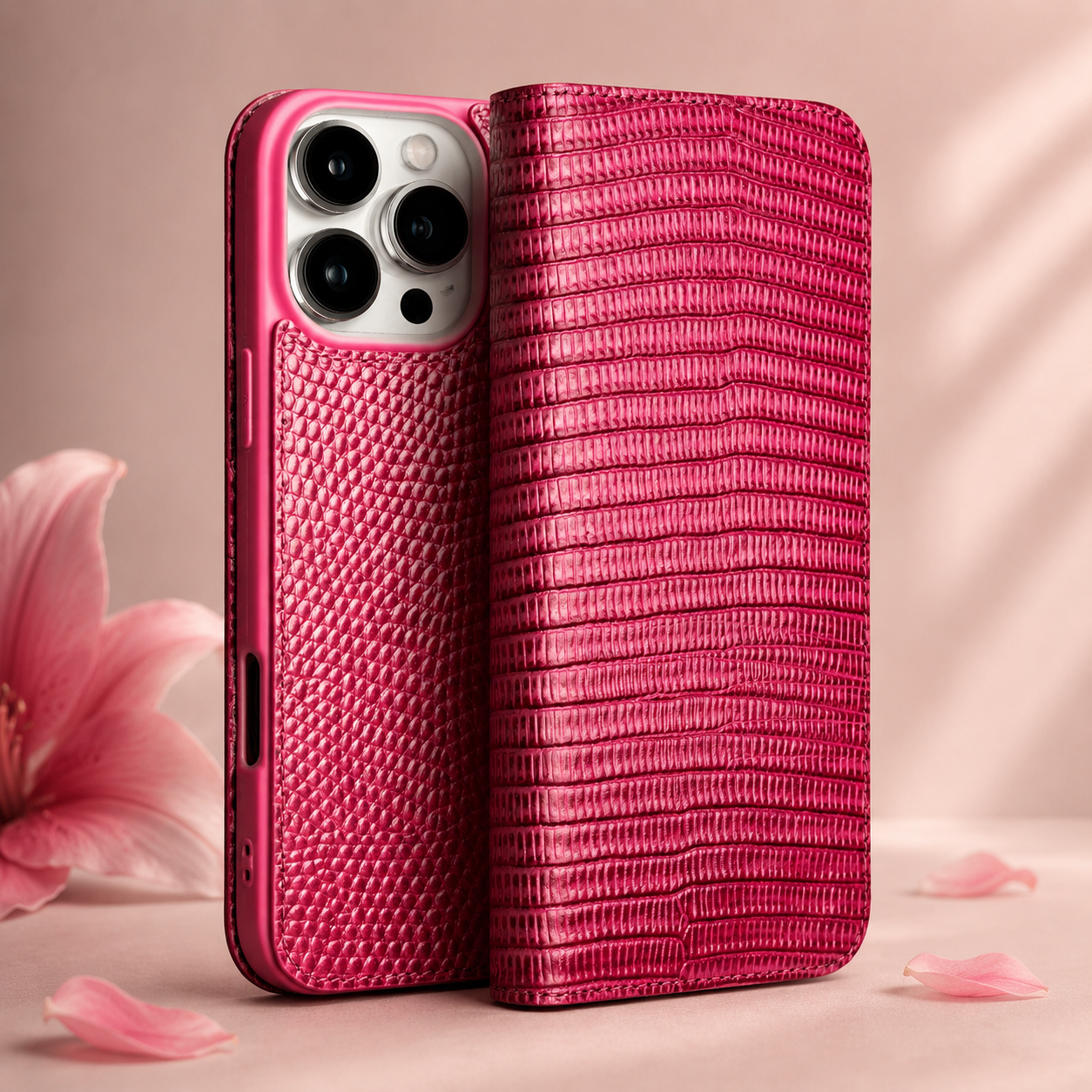Premium iPhone Case Genuine Leather Flip Cover Card Holder Protective Case Camera Lens Protection Shockproof Ultra Slim Anti Fingerprint Everyday Design
