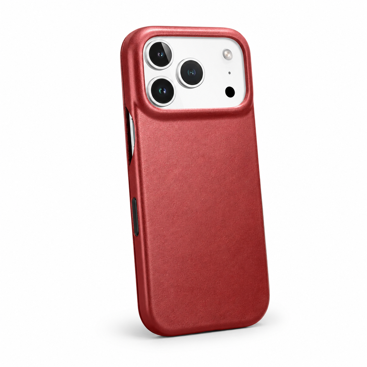 Premium iPhone Case Genuine Leather Folio Cover with Magnetic Closure, Camera Lens Protection, Wireless Charging Support and Shockproof Design