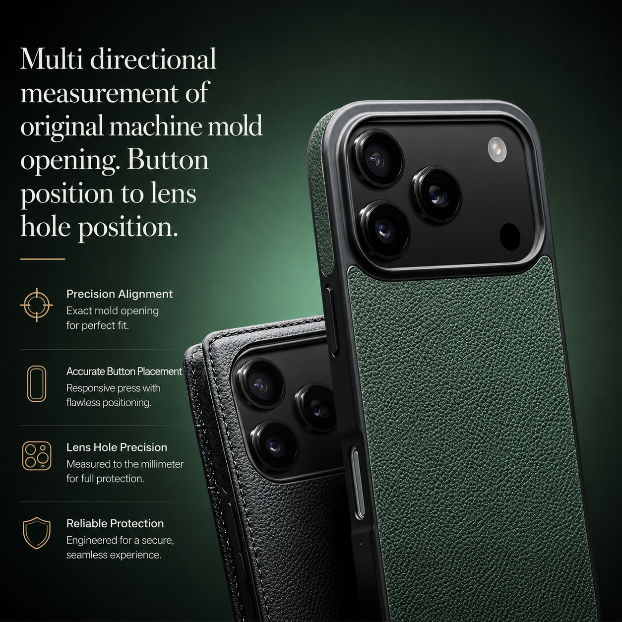 Premium iPhone Case Genuine Leather Wallet Flip Cover Card Holder Shockproof Protective Case Horizontal Stand Function Slim Lightweight Design