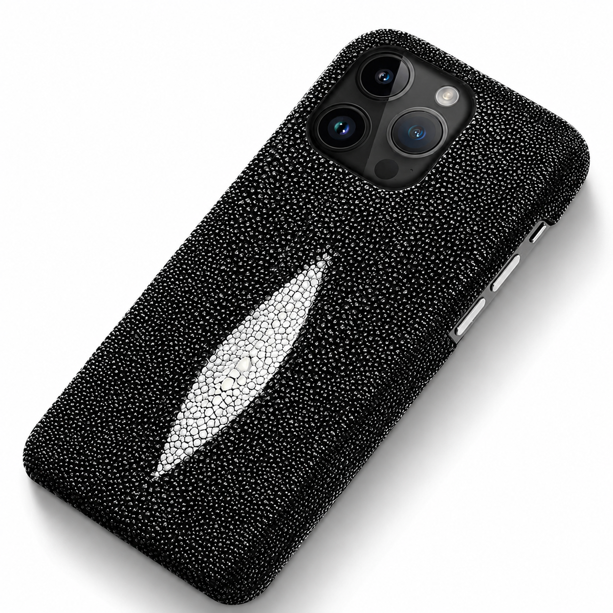 Premium iPhone Case Genuine Stingray Leather Cover Shockproof Anti Fingerprint Non Slip Grip Lightweight Durable Protective Case Luxury Design