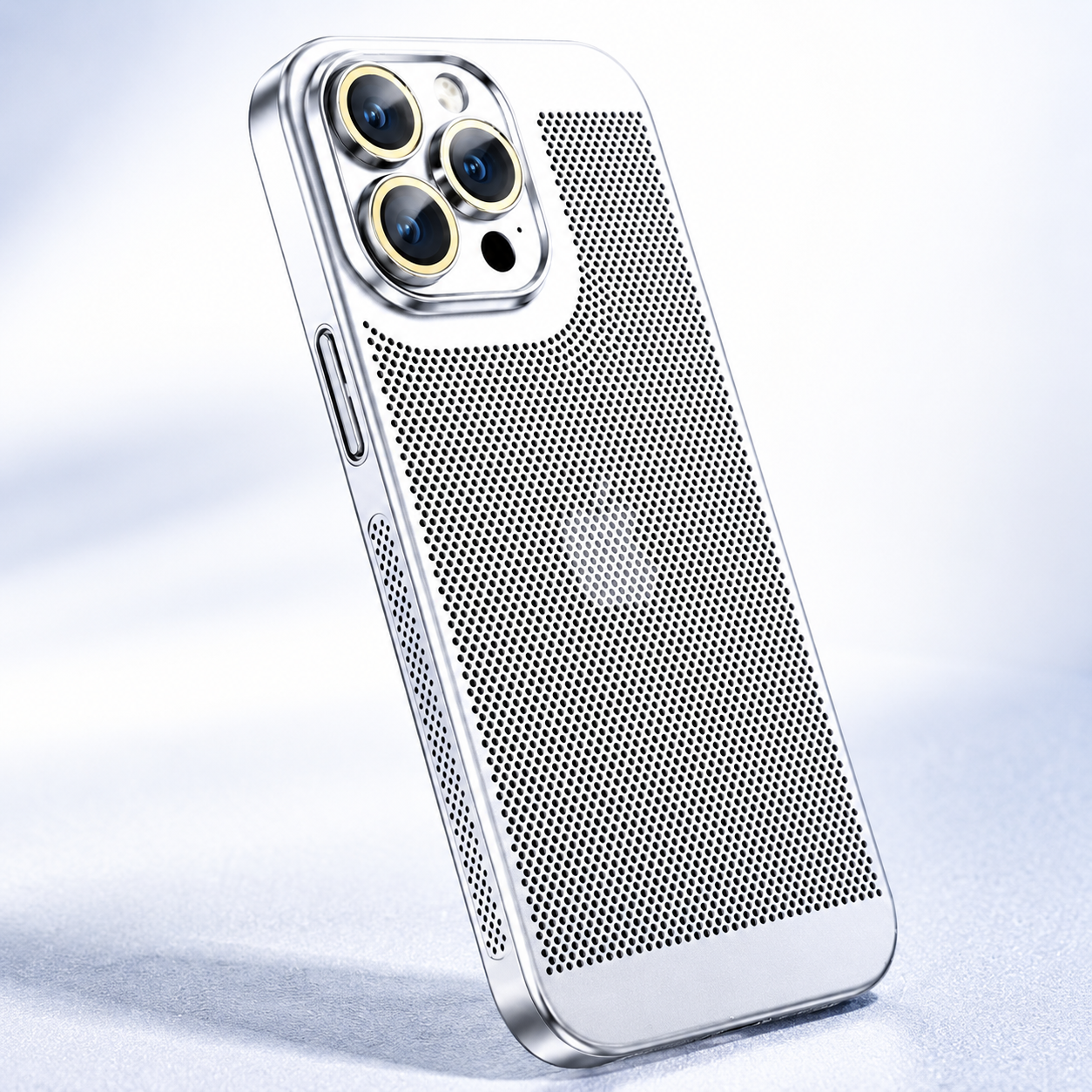 Premium iPhone Case Heat Dissipation Cooling Cover Anti Fingerprint Anti Scratch PC Shell Non Slip Lightweight Protective Design with Ventilated Airflow Structure