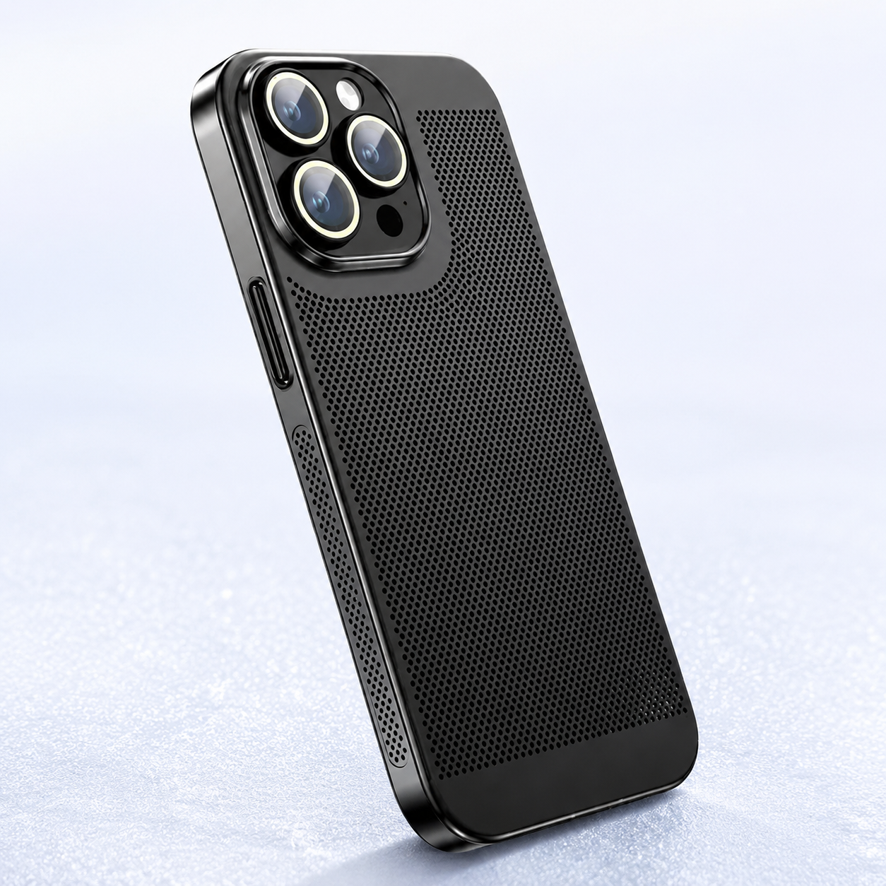 Premium iPhone Case Heat Dissipation Cooling Cover Anti Fingerprint Anti Scratch PC Shell Non Slip Lightweight Protective Design with Ventilated Airflow Structure