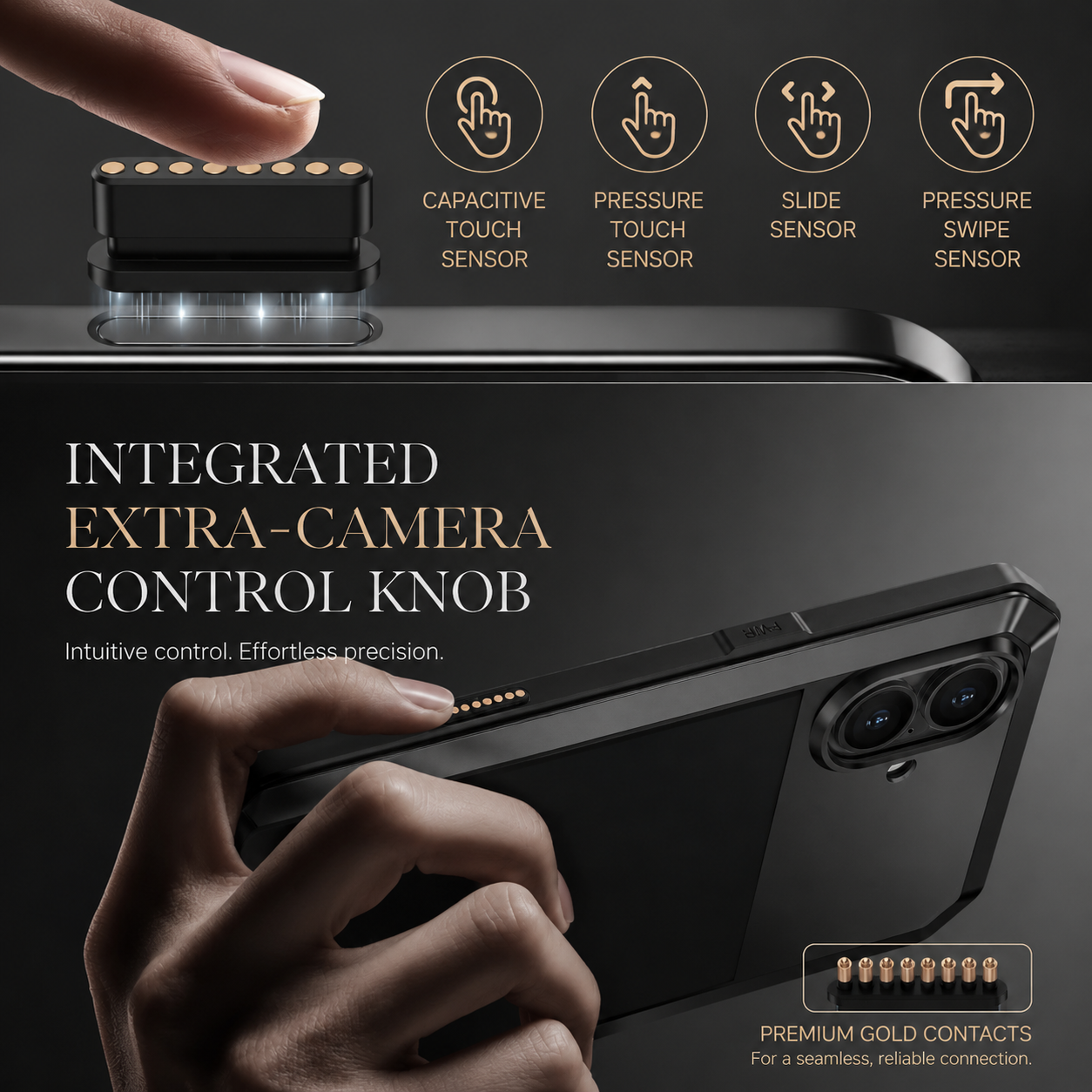 Premium iPhone Case Heavy Duty Aluminum Armor Construction with Camera Lens Protection, Dual Layer Metal TPU Build, Durable Shockproof Design