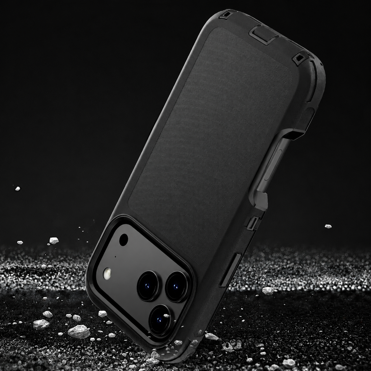 Premium iPhone Case Heavy Duty Armor Design with Camera Lens Protection, Shockproof PC TPU Construction, Belt Clip, Anti Fingerprint Non Slip Grip