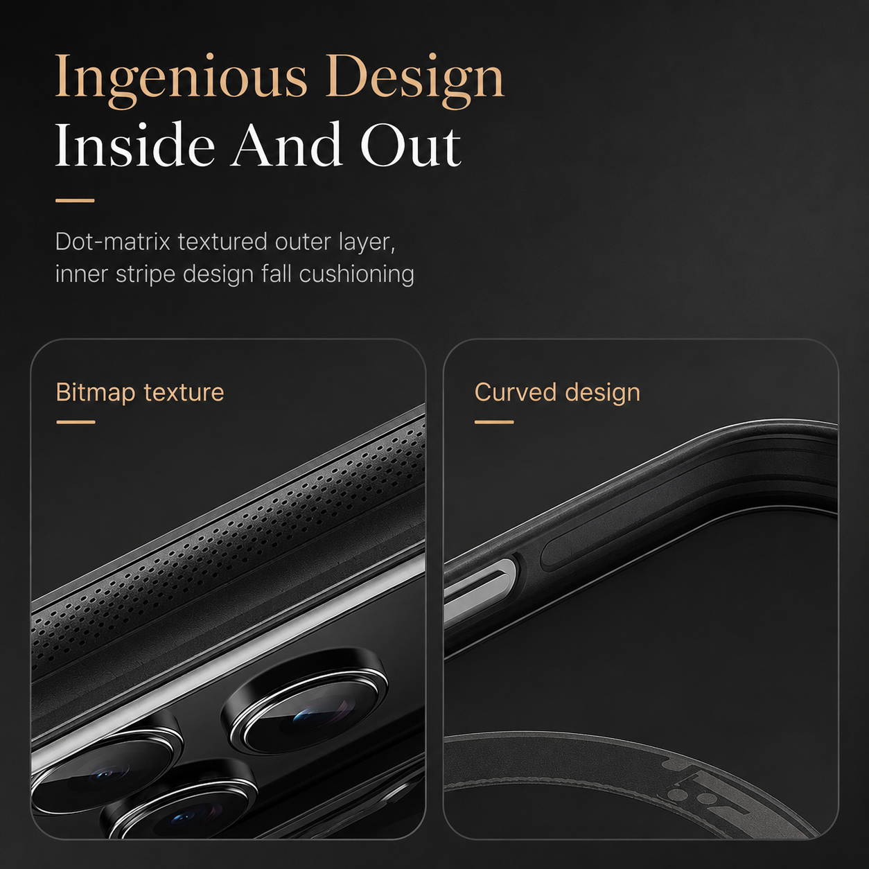Premium iPhone Case MagSafe Compatible, 360 Degree Rotating Ring Stand, Magnetic Wireless Charging Support, Mechanical Armor Shockproof Design