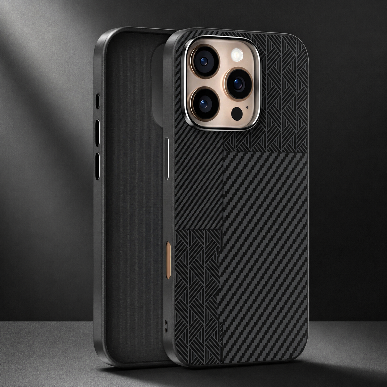 Premium iPhone Case MagSafe Compatible 3D Embossed Design with Camera Lens Protection, Shockproof Dual Layer Construction, Ultra Slim Matte Finish