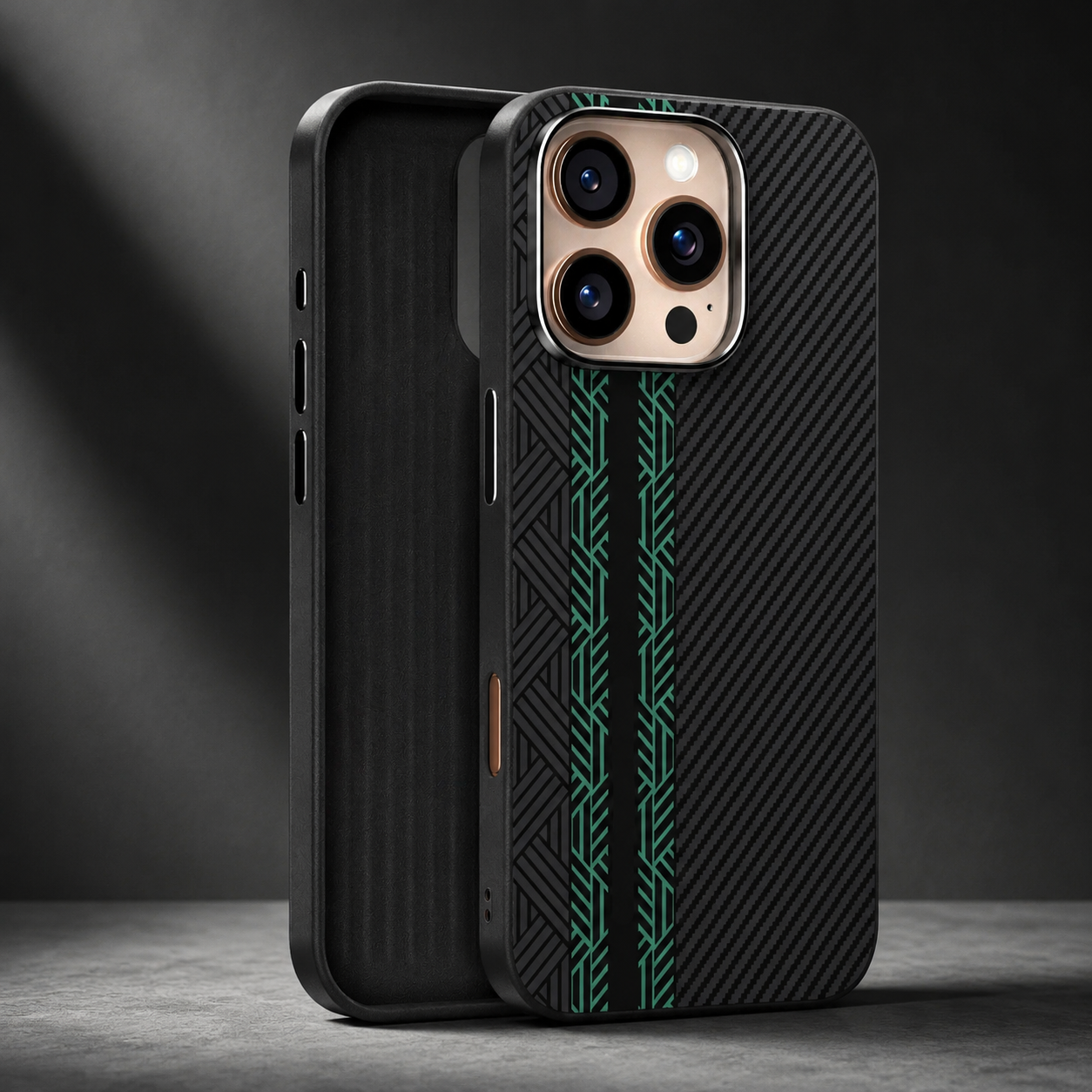 Premium iPhone Case MagSafe Compatible 3D Embossed Design with Camera Lens Protection, Shockproof Dual Layer Construction, Ultra Slim Matte Finish