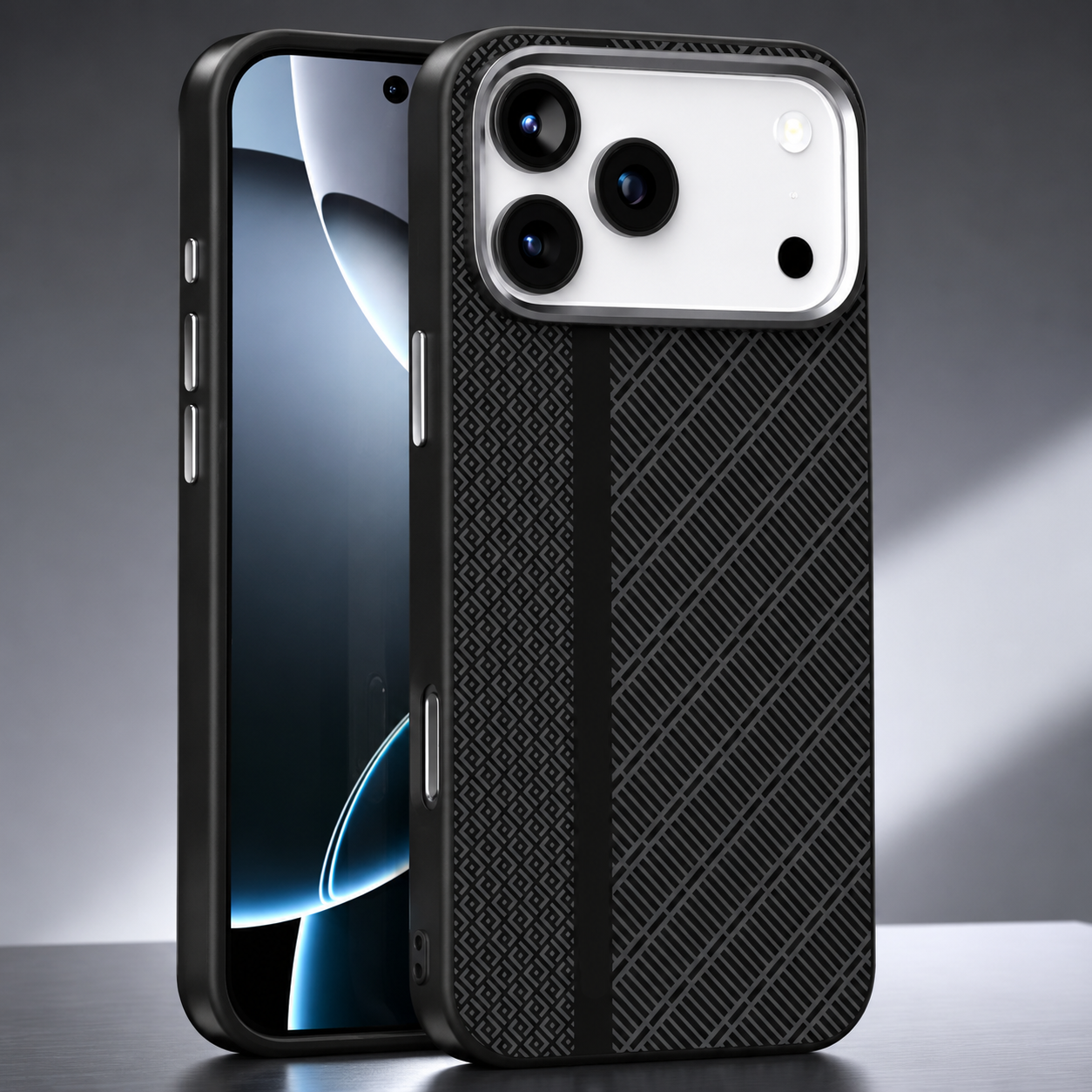 Premium iPhone Case MagSafe Compatible 3D Embossed Design with Camera Lens Protection, Shockproof Dual Layer Construction, Ultra Slim Matte Finish