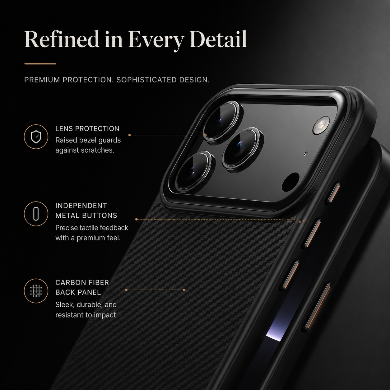 Premium iPhone Case MagSafe Compatible 600D Kevlar Magnetic Cover Carbon Fiber TPU+PC Build Shockproof Anti Fingerprint Slim Protective Shell