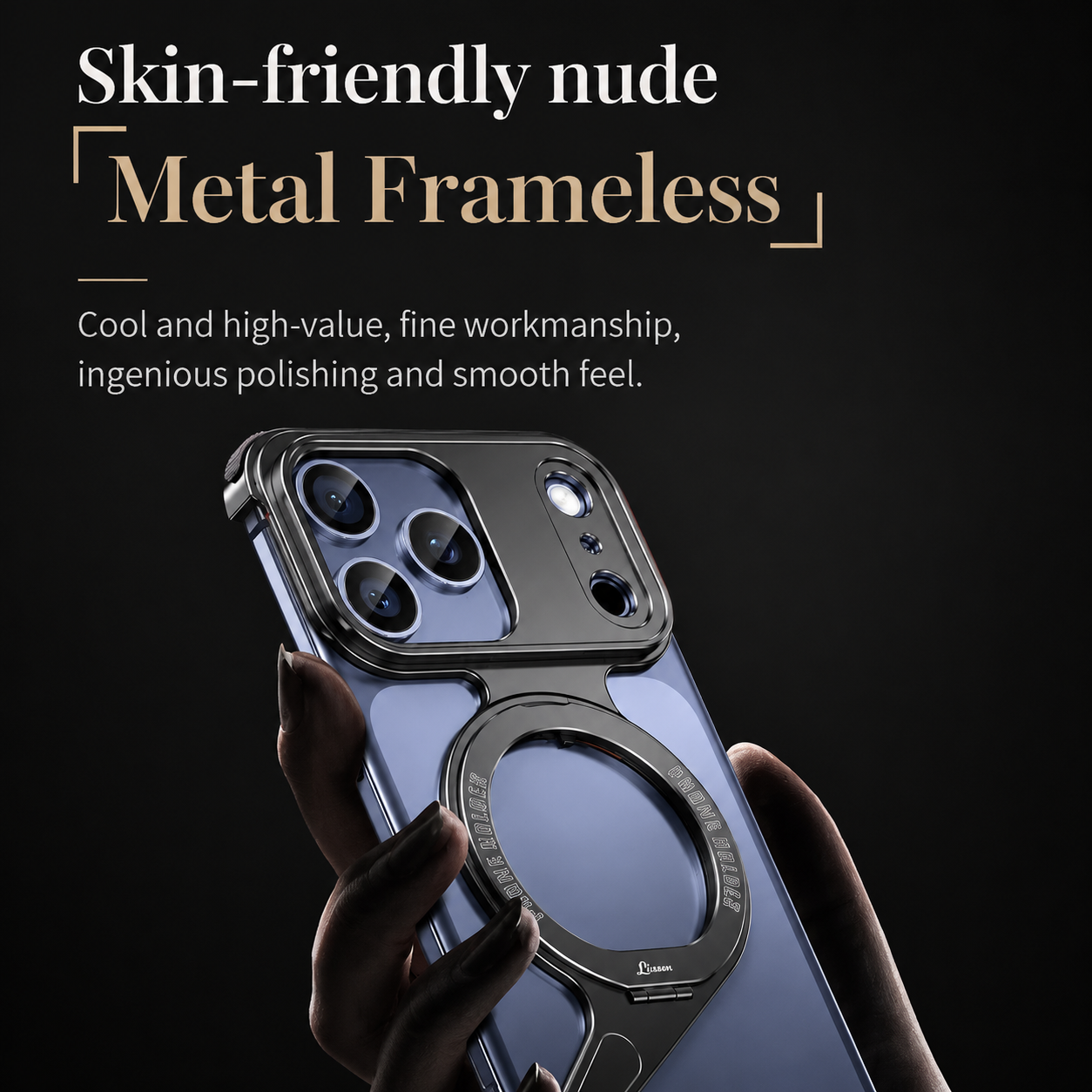 Premium iPhone Case MagSafe Compatible Aluminum Alloy Bumper Cover Shockproof Anti Scratch Non Slip Grip Slim Durable Protective Case Lightweight Design