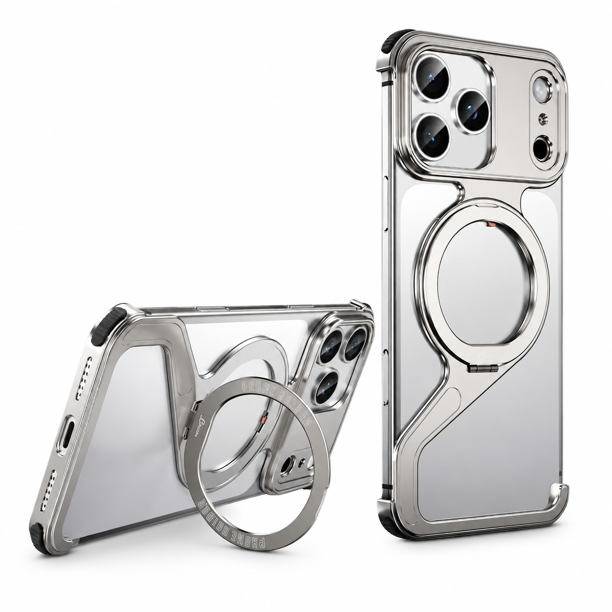 Premium iPhone Case MagSafe Compatible Aluminum Alloy Bumper Cover Shockproof Anti Scratch Non Slip Grip Slim Durable Protective Case Lightweight Design