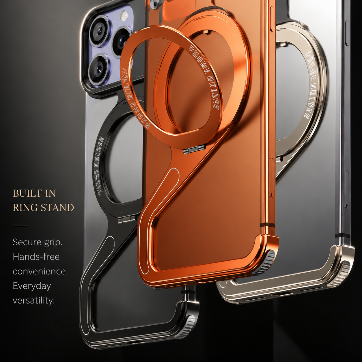 Premium iPhone Case MagSafe Compatible Aluminum Alloy Bumper Cover Shockproof Anti Scratch Non Slip Grip Slim Durable Protective Case Lightweight Design