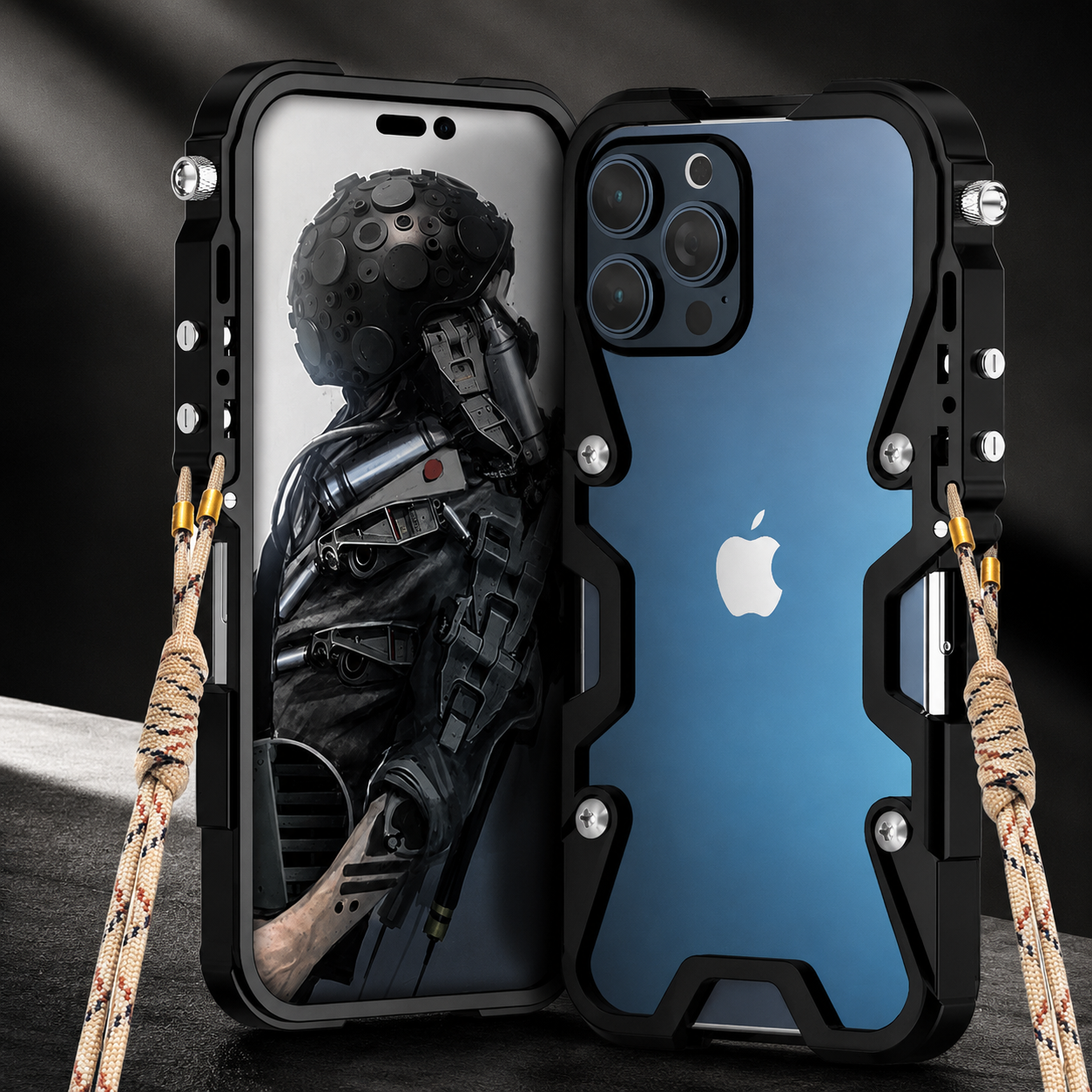 Premium iPhone Case MagSafe Compatible Aluminum Armor Bumper Frame Protective Cover Camera Lens Protection Shockproof Heavy Duty Slim Design