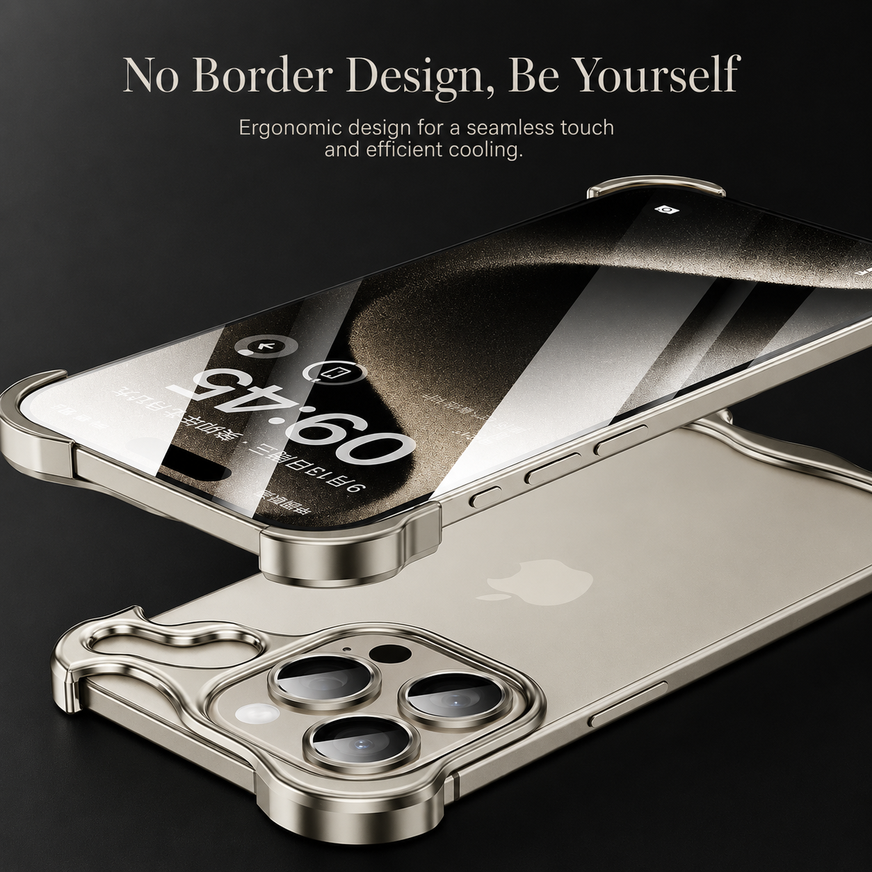 Premium iPhone Case MagSafe Compatible Aluminum Frame Protective Cover Camera Lens Protection Shockproof Ultra Thin Metal Bumper Frameless Design