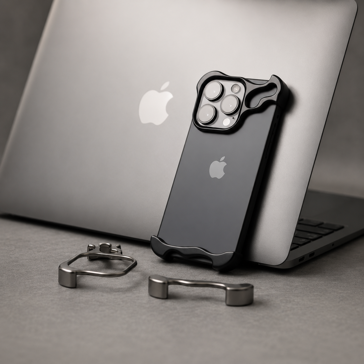 Premium iPhone Case MagSafe Compatible Aluminum Frame Protective Cover Camera Lens Protection Shockproof Ultra Thin Metal Bumper Frameless Design