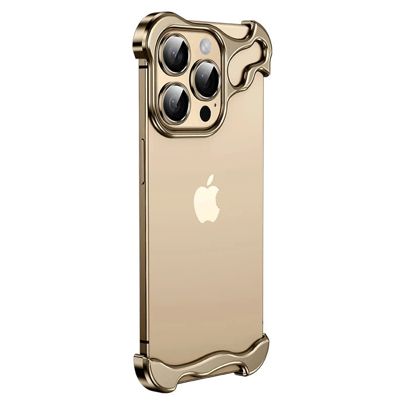 Premium iPhone Case MagSafe Compatible Aluminum Frame Protective Cover Camera Lens Protection Shockproof Ultra Thin Metal Bumper Frameless Design