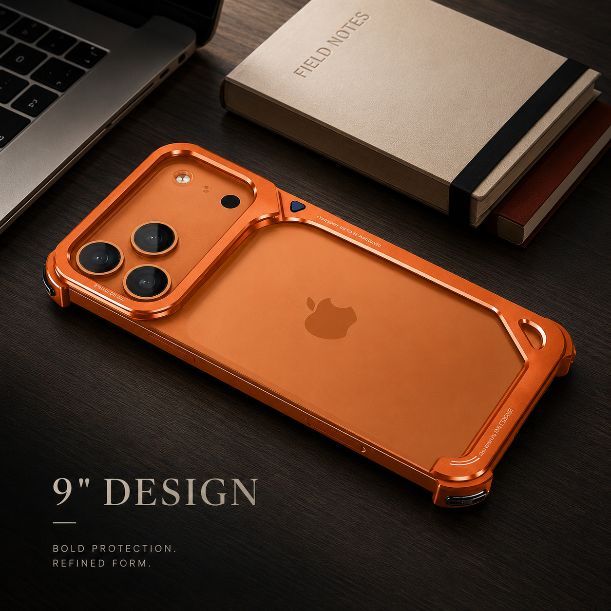 Premium iPhone Case MagSafe Compatible Aluminum Frame with Camera Lens Protection, Slim Drop Protection, Secure Grip, Lightweight Design and Shockproof Build