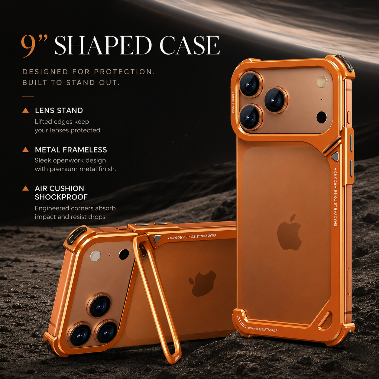 Premium iPhone Case MagSafe Compatible Aluminum Frame with Camera Lens Protection, Slim Drop Protection, Secure Grip, Lightweight Design and Shockproof Build