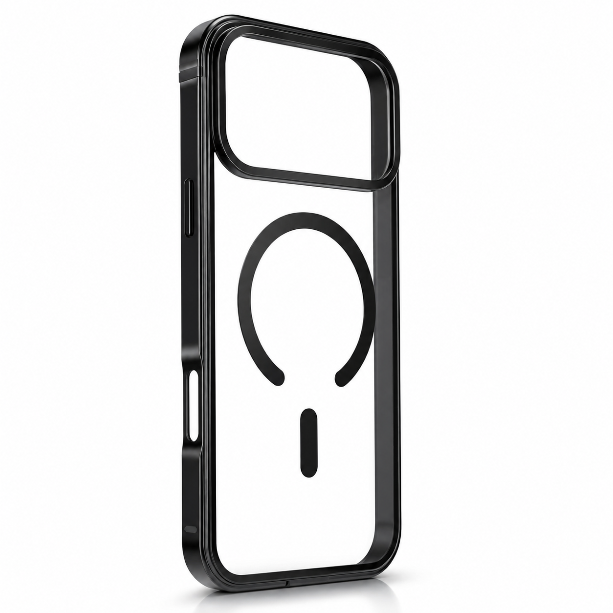 Premium iPhone Case MagSafe Compatible Aluminum Frame with HD Acrylic Back, Camera Lens Protection, Secure Grip, Shockproof Build and Scratch Resistant Design