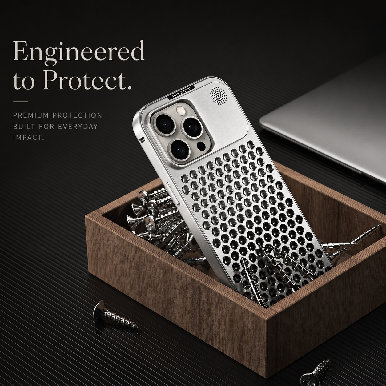 Premium iPhone Case MagSafe Compatible Aluminum Metal Frame Protective Cover Camera Lens Protection Shockproof Heat Dissipation Slim Lightweight Design