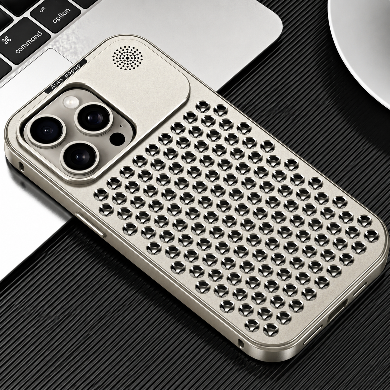 Premium iPhone Case MagSafe Compatible Aluminum Metal Frame Protective Cover Camera Lens Protection Shockproof Heat Dissipation Slim Lightweight Design