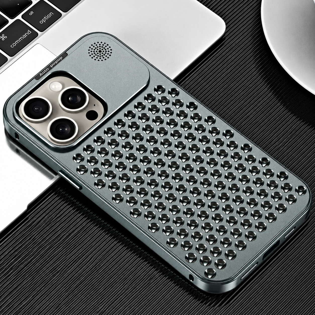 Premium iPhone Case MagSafe Compatible Aluminum Metal Frame Protective Cover Camera Lens Protection Shockproof Heat Dissipation Slim Lightweight Design