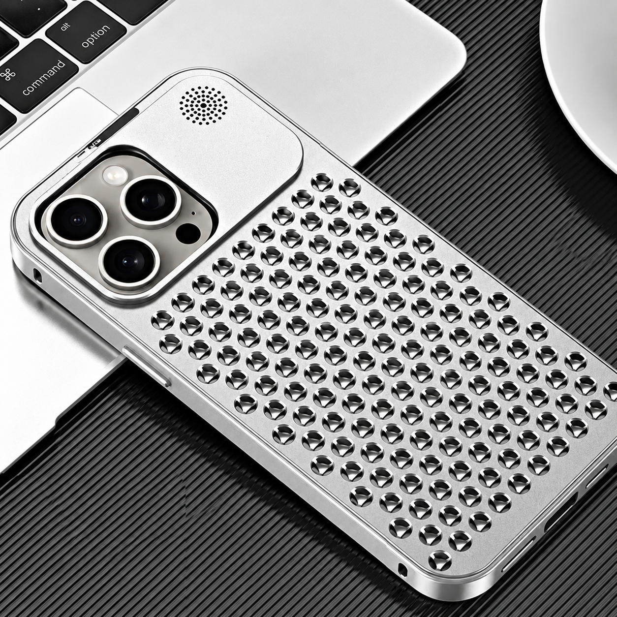 Premium iPhone Case MagSafe Compatible Aluminum Metal Frame Protective Cover Camera Lens Protection Shockproof Heat Dissipation Slim Lightweight Design