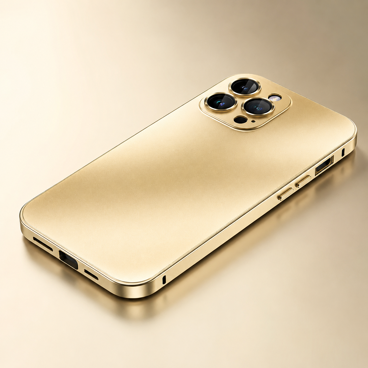 Premium iPhone Case MagSafe Compatible Aluminum Metal Frame Protective Cover Camera Lens Protection Shockproof Slim Lightweight PC Back Design