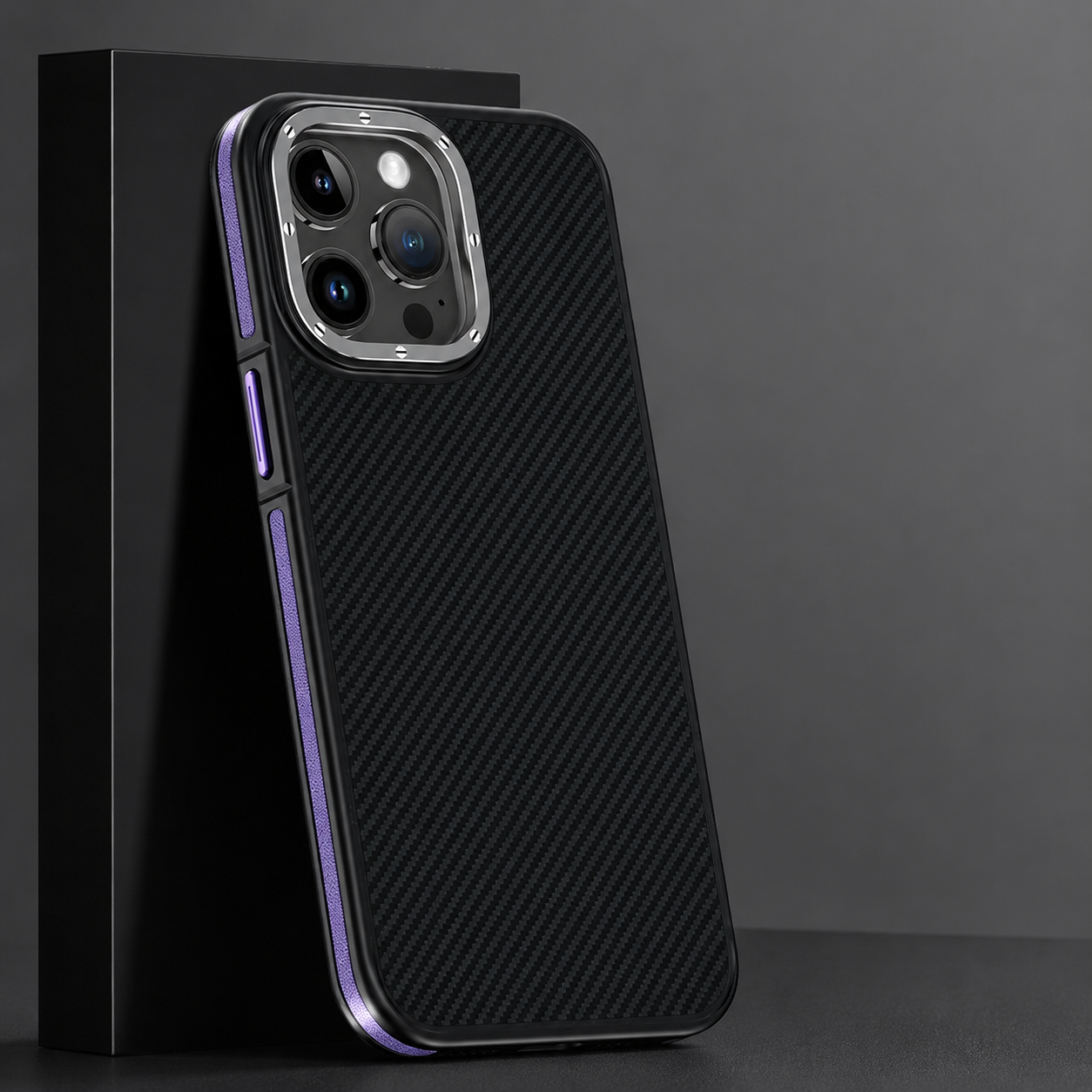 Premium iPhone Case MagSafe Compatible Aramid Fiber Cover Metal Camera Protection Shockproof Anti Fingerprint Non Slip Grip Slim Lightweight Design