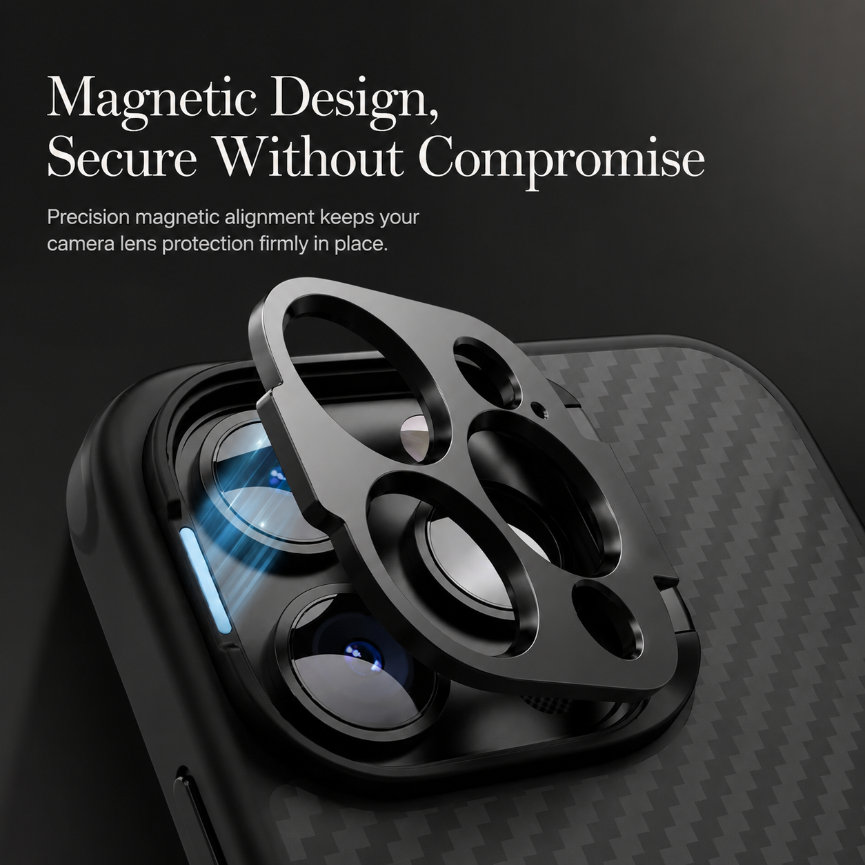 Premium iPhone Case MagSafe Compatible Aramid Fiber Kevlar Cover Camera Lens Protection Shockproof Anti Fingerprint Lightweight Ring Stand Design