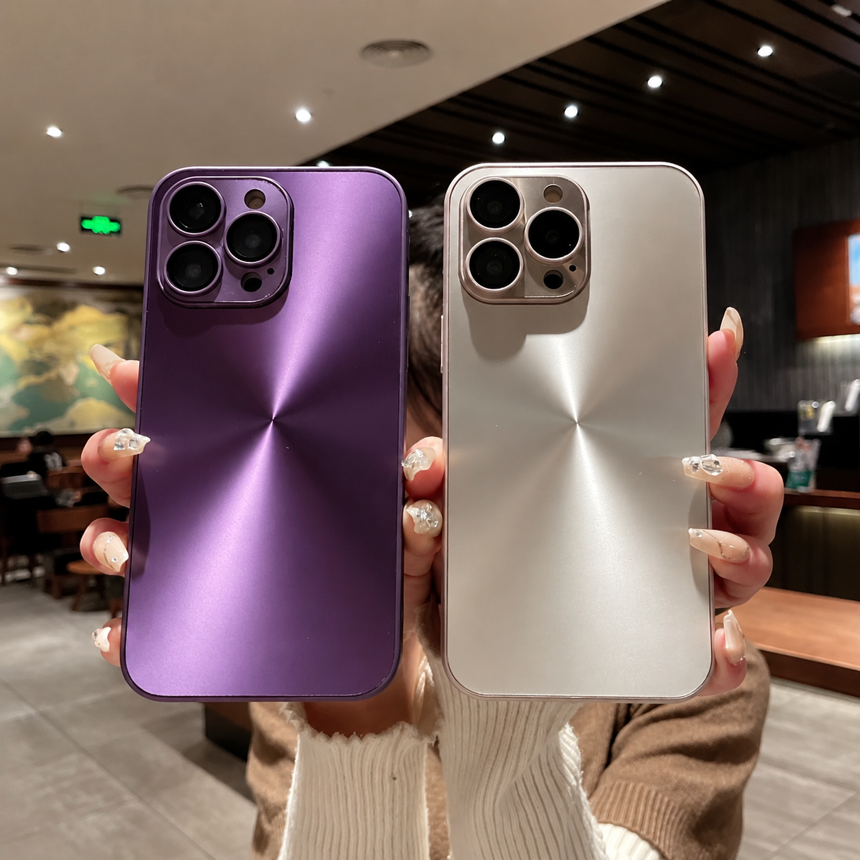 Premium iPhone Case MagSafe Compatible Aurora Matte Shockproof Protective Cover Color Shift Finish Camera Lens Guard Slim Texture Grip Surface