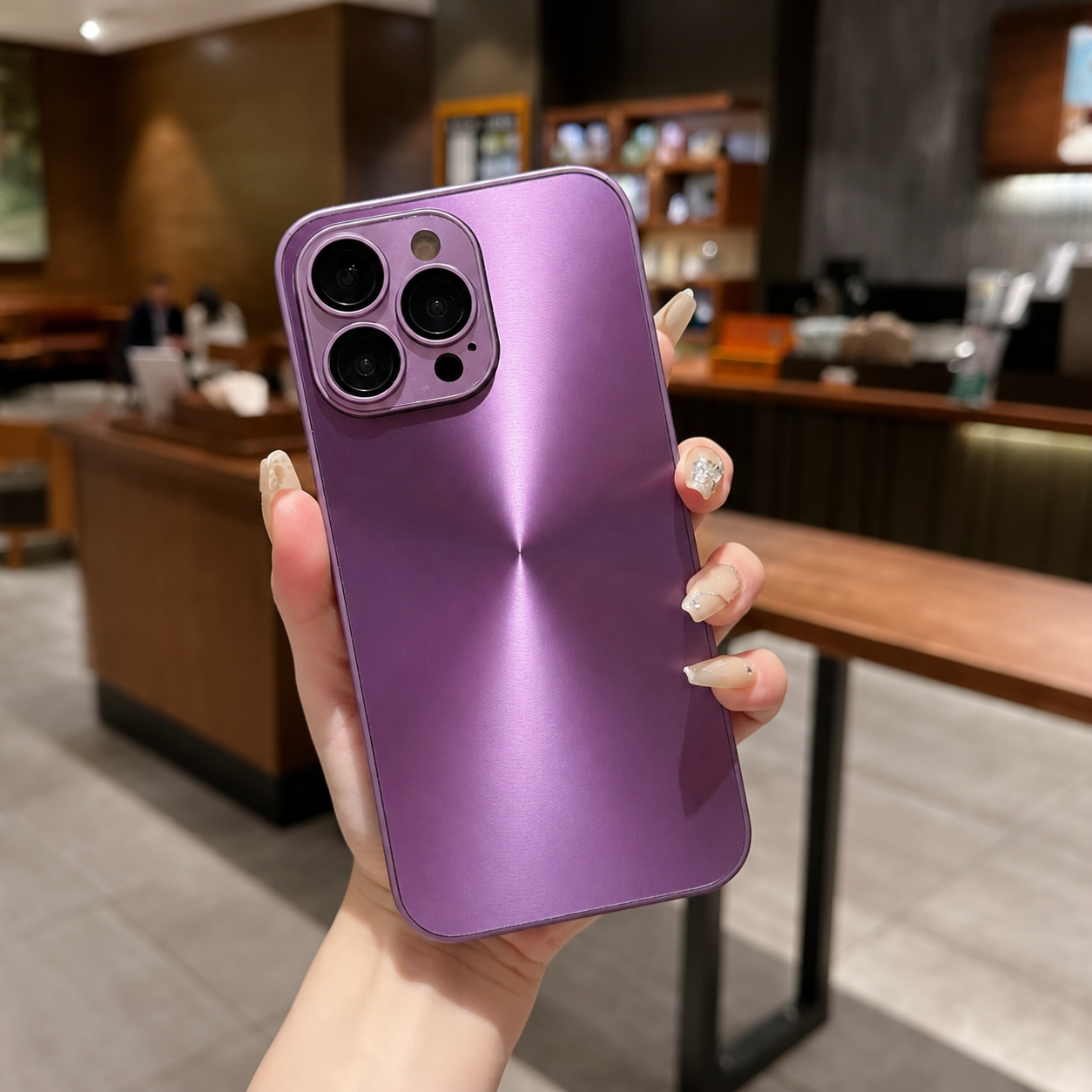 Premium iPhone Case MagSafe Compatible Aurora Matte Shockproof Protective Cover Color Shift Finish Camera Lens Guard Slim Texture Grip Surface