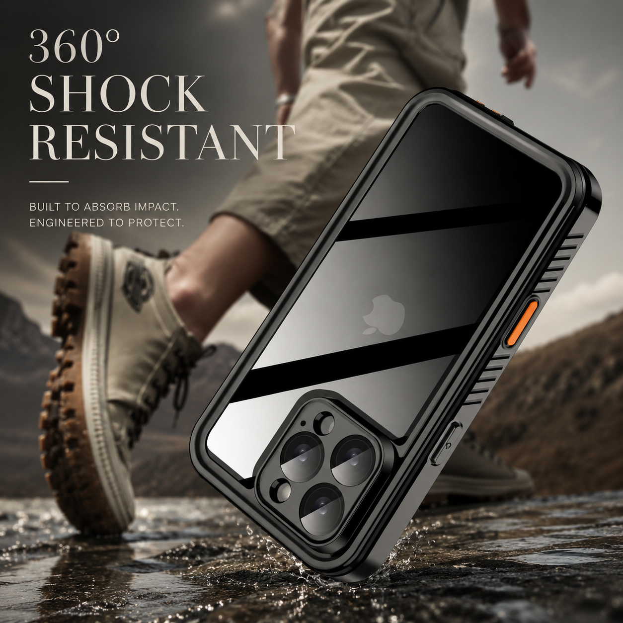 Premium iPhone Case MagSafe Compatible Built In Screen Protection Waterproof Protective Cover Shockproof Full Body Dustproof Design